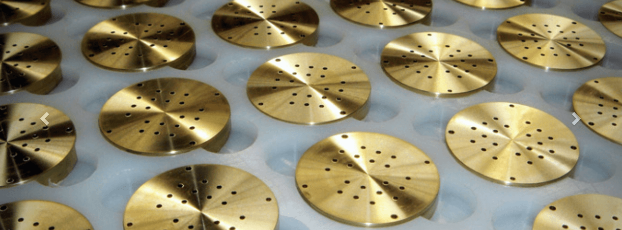 gold metal machining